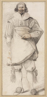 K 017
<br/>
Staande man in 17de eeuws kostuum
<br/>
<em>Anoniem It, Rome (17de eeuw)</em>